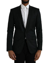 Dolce & Gabbana Black Wool MARTINI Single Breasted Blazer - IT48 | M - Sport Jackets