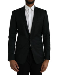 Dolce & Gabbana Black Wool MARTINI Single Breasted Blazer - IT48 | M - Sport Jackets