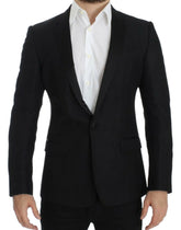Dolce & Gabbana Black wool MARTINI slim blazer - IT46 | S - Sport Jackets