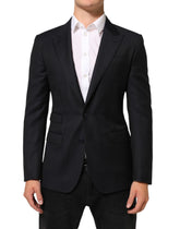 Dolce & Gabbana Black Wool NAPOLI 2 Button Men Suit Blazer - IT46 | S - Sport Jackets