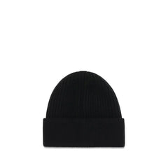 Dolce & Gabbana Black Wool Oves Aries Beanie - UNI