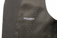 Dolce & Gabbana Black Wool Silk Stretch Dress Vest Blazer - IT48 | M - Vests