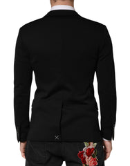 Dolce & Gabbana Black Wool Single Breasted 2 Button Blazer - IT46 | S