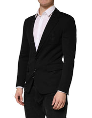 Dolce & Gabbana Black Wool Single Breasted 2 Button Blazer - IT46 | S
