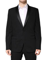 Dolce & Gabbana Black Wool Single Breasted 2 Piece Suit - IT52 | XL - Pant Suits