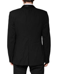 Dolce & Gabbana Black Wool Single Breasted 2 Piece Suit - IT52 | XL - Pant Suits
