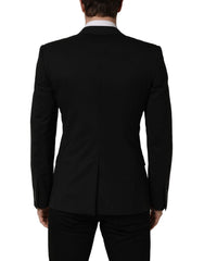 Dolce & Gabbana Black Wool Single Breasted Blazer Jacket - IT48 | M
