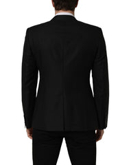 Dolce & Gabbana Black Wool Single Breasted Blazer Jacket - IT50 | L
