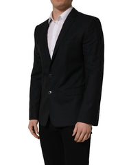Dolce & Gabbana Black Wool Single Breasted Blazer Jacket - IT50 | L