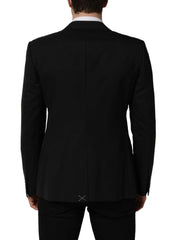 Dolce & Gabbana Black Wool Single Breasted Blazer Jacket - IT52 | XL