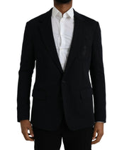 Dolce & Gabbana Black Wool Single Breasted Coat Blazer - IT44 | XS - Sport Jackets