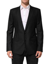 Dolce & Gabbana Black Wool Single Breasted Jacket Blazer - IT52 | XL - Sport Jackets