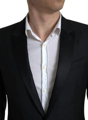 Dolce & Gabbana Black Wool Single Breasted MARTINI Blazer - IT48 | M - Sport Jackets