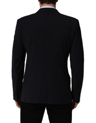 Dolce & Gabbana Black Wool Single Breasted Men Blazer Jacket - IT50 | L