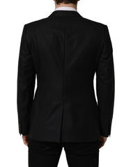Dolce & Gabbana Black Wool Single Breasted Men Blazer Jacket - IT50 | L