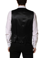Dolce & Gabbana Schwarz Wolle Einreihige Herren Weste - IT48 | M