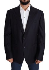 Dolce & Gabbana Black Wool Single Breasted NAPOLI Blazer - IT56 | XXL