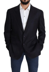 Dolce & Gabbana Black Wool Single Breasted NAPOLI Blazer - IT56 | XXL - Sport Jackets