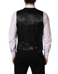 Dolce & Gabbana svart ullenkeltspent vest