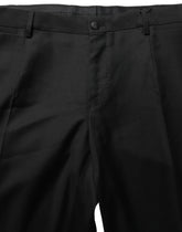 Dolce & Gabbana Fekete Gyapjú Rövid Nadrág - IT52 | XL
