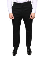 Dolce & Gabbana Black Wool Skinny Men Dress Pants - IT48 | M - Trousers