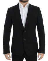 Dolce & Gabbana Black wool slim fit blazer - IT48 | M - Sport Jackets