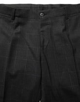 Dolce & Gabbana חליפת פורמלית שחורה מבד צמר צמודה Slim Fit 2 חלקים לגברים - IT46 | S
