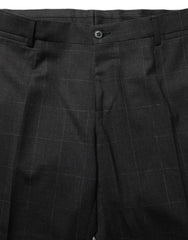 Dolce & Gabbana Black Wool Slim Fit Formal 2 Piece Men Suit - IT46 | S