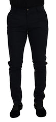 Dolce & Gabbana Black Wool Slim Formal Pants - IT46 | S - Trousers