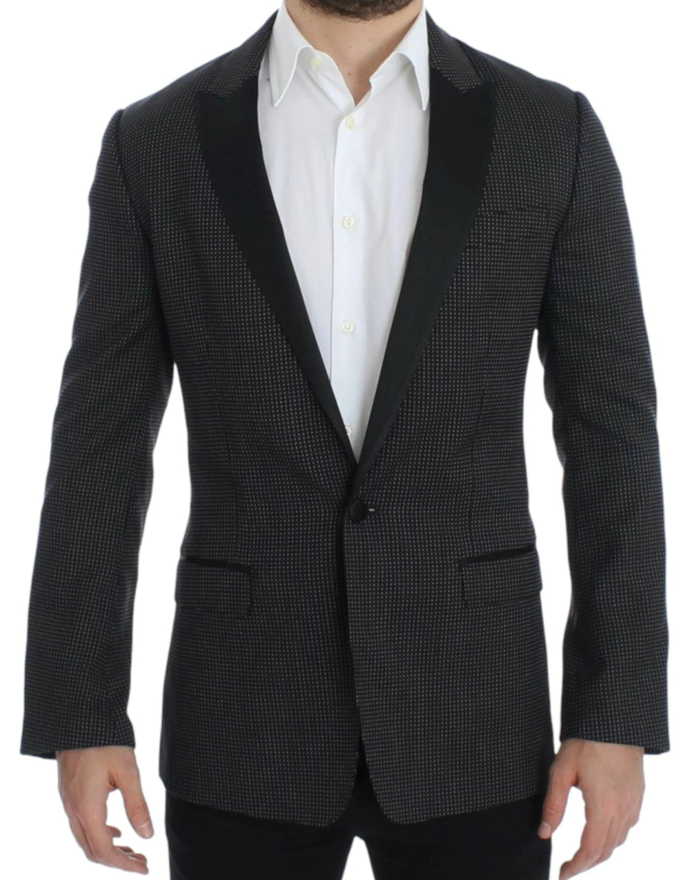 Dolce & Gabbana Black wool slim MARTINI blazer - Sport Jackets