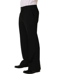 Dolce & Gabbana Black Wool Straight Men Dress Trouser Pants - IT46 | S