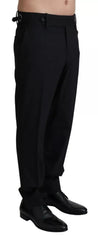 Dolce & Gabbana Black Wool Stretch Dress Trouser Pants - IT48 | M - Trousers