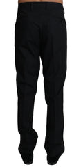 Dolce & Gabbana Black Wool Stretch Dress Trousers Pants - IT54 | XXL - Trousers