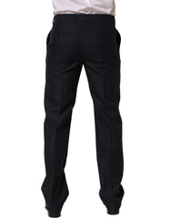 Dolce & Gabbana Black Wool Tapered Leg Dress Trouser Pants - IT48 | M