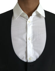 Dolce & Gabbana Black Wool Waistcoat Dress Formal Vest - IT50 | L - Vests