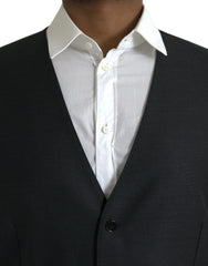 Dolce & Gabbana Black Wool Waistcoat Dress Formal Vest - IT54 | XL - Vests