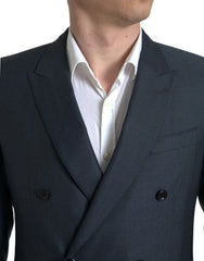 Dolce & Gabbana Blue 2 Piece Double Breasted MARTINI Suit - IT48 | M - Pant Suits