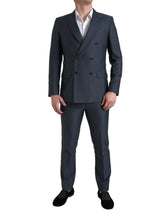 Dolce & Gabbana Blue 2 Piece Double Breasted MARTINI Suit - IT48 | M - Pant Suits
