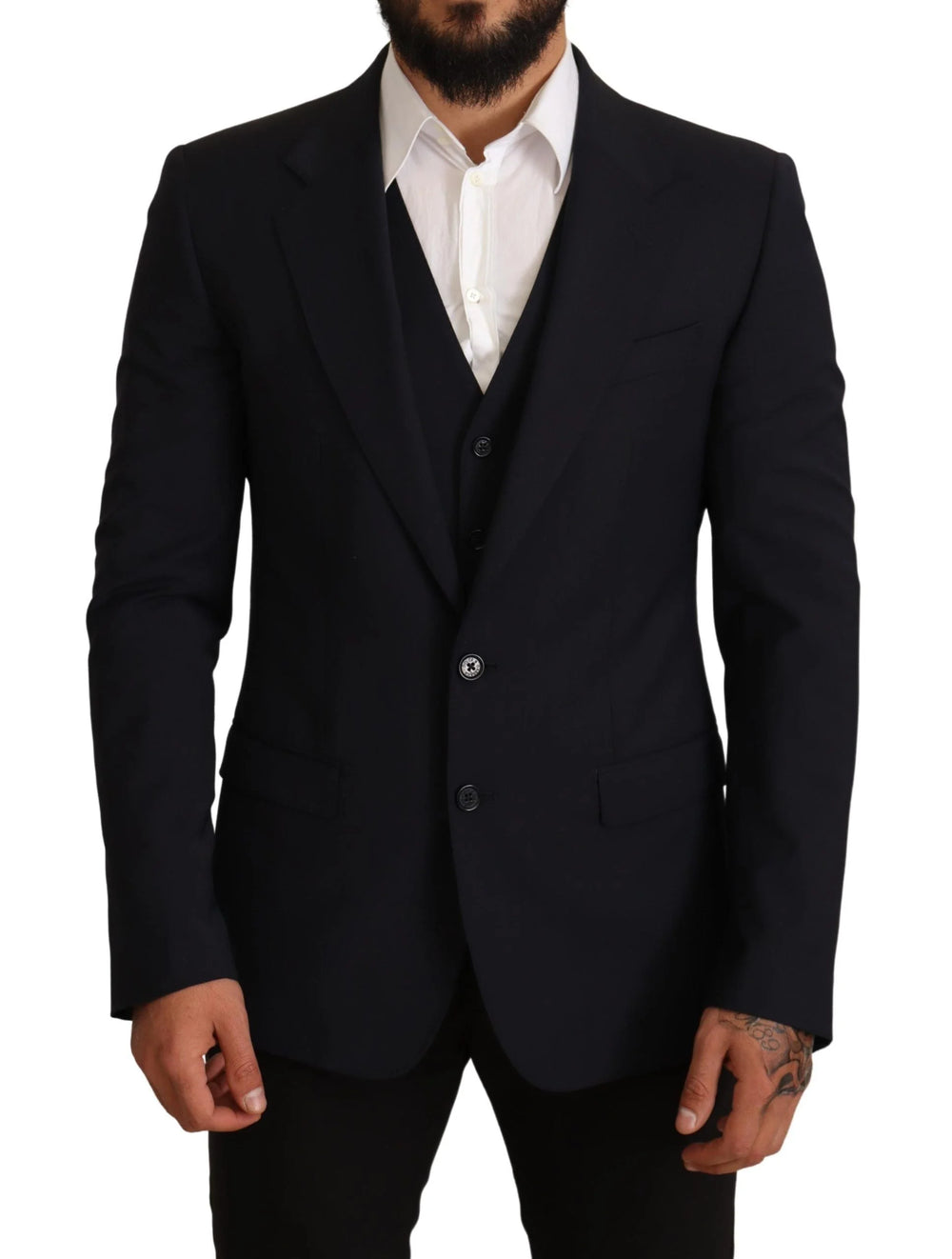 Dolce & Gabbana Blue 2 Piece MARTINI Blazer Suit Jacket - IT50 | L - Sport Jackets