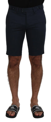 Dolce & Gabbana Blue Bermuda Low Waist Men Shorts - IT44 | XS - Bermudas