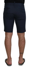 Dolce & Gabbana Blue Bermuda Low Waist Men Shorts - IT44 | XS - Bermudas