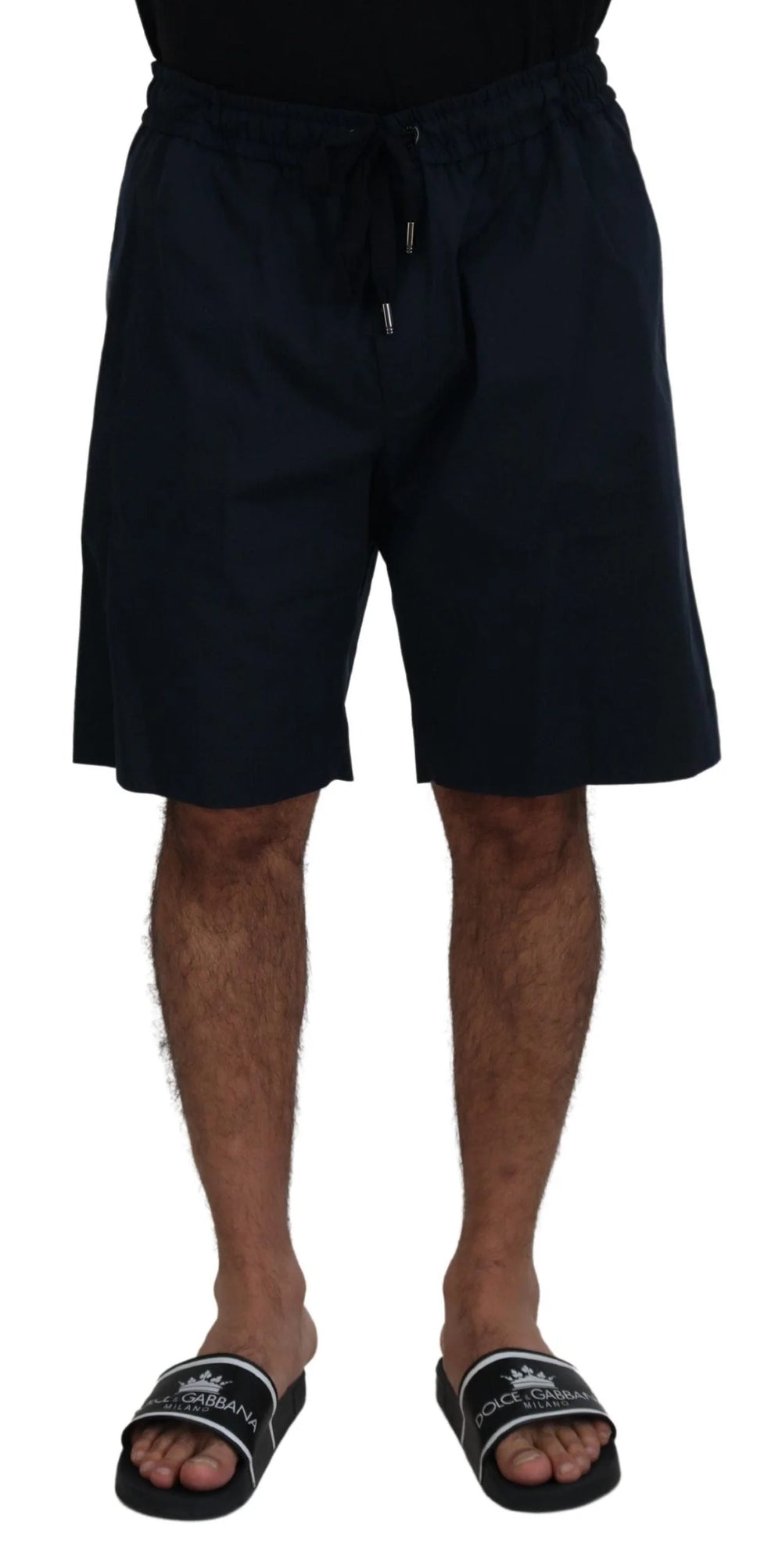 Dolce & Gabbana Blue Bermuda Mid Waist Casual Shorts - IT58 | XXL - Bermudas