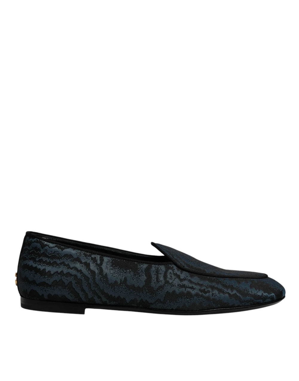 Dolce & Gabbana Blue Black Flats Men Loafers Dress Shoes - EU41.5/US8.5 - Flats