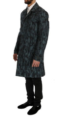 Dolce & Gabbana Blue Camouflage Trench Trench - IT48 | M - Trench Coats