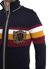 Dolce & Gabbana Blue Cardigan Heraldic Full Zip Sweater - IT42 | XS - Cardigans