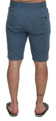 Dolce & Gabbana Blue Cotton Bermuda Casual Mens Shorts - Bermudas