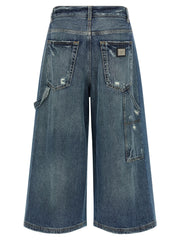 Dolce & Gabbana Blue Cotton Bermuda Shorts