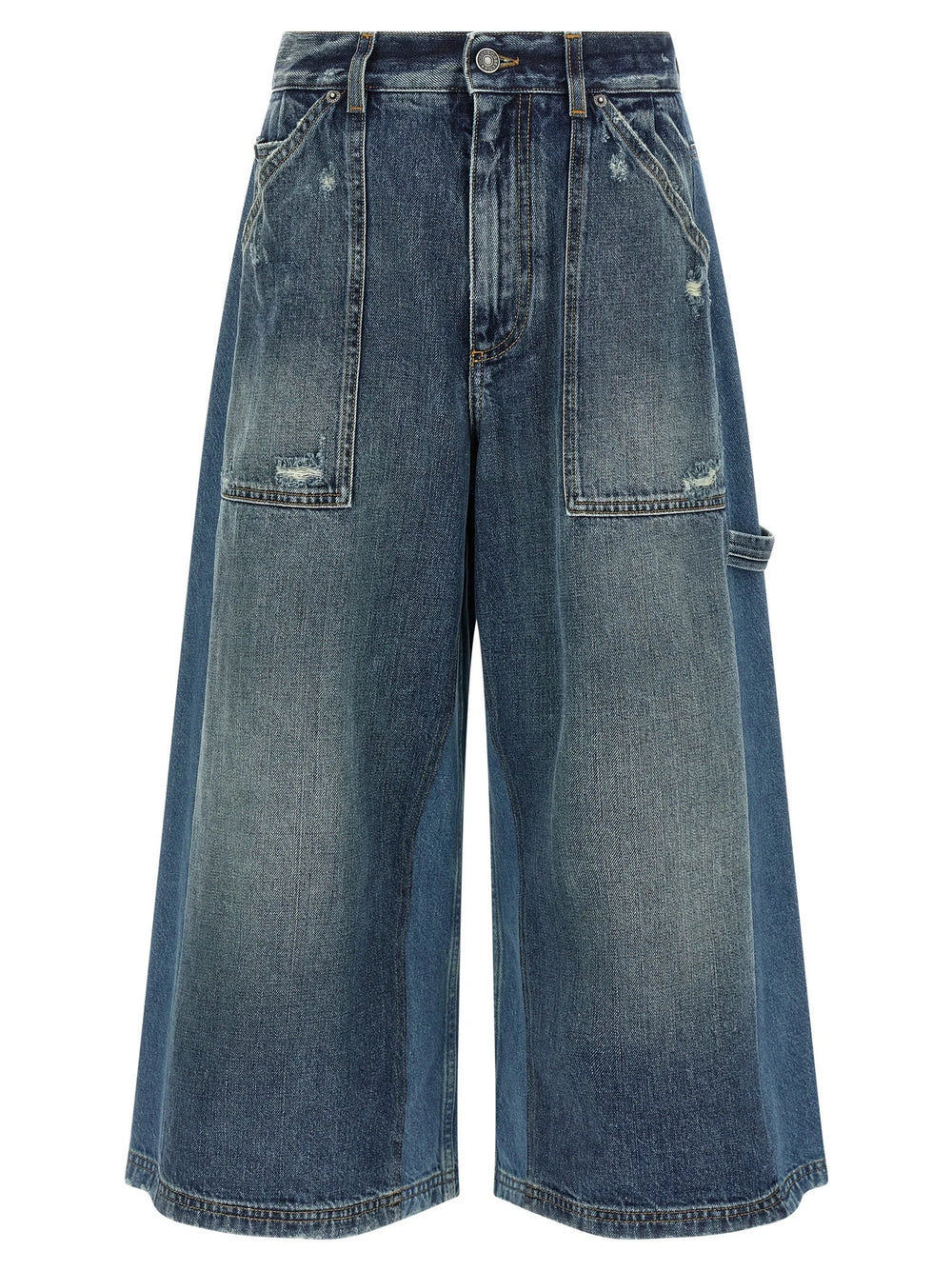 Dolce & Gabbana Blue Cotton Bermuda Shorts