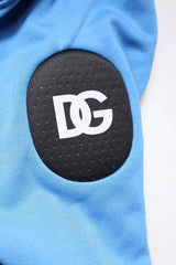 Dolce & Gabbana Blue Cotton Hooded Men Sportswear One Size Vest - One Size - Hoodies