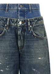 Dolce & Gabbana Μπλε Βαμβακερό Τζιν Denim